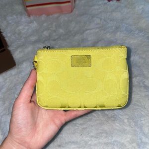 Yellow Coach Wristlet